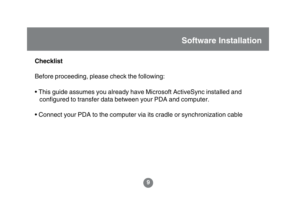 Software installation | IOGear GBGPS201 User Manual | Page 9 / 118