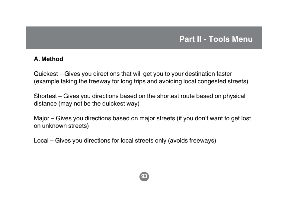 Part ii - tools menu | IOGear GBGPS201 User Manual | Page 93 / 118