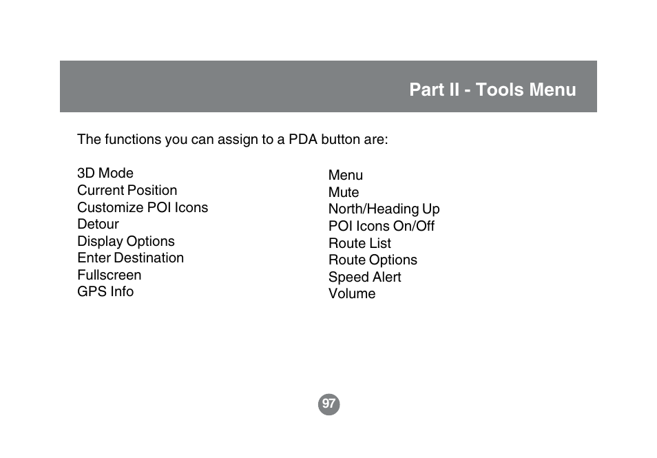 Part ii - tools menu | IOGear GBGPS201 User Manual | Page 97 / 118