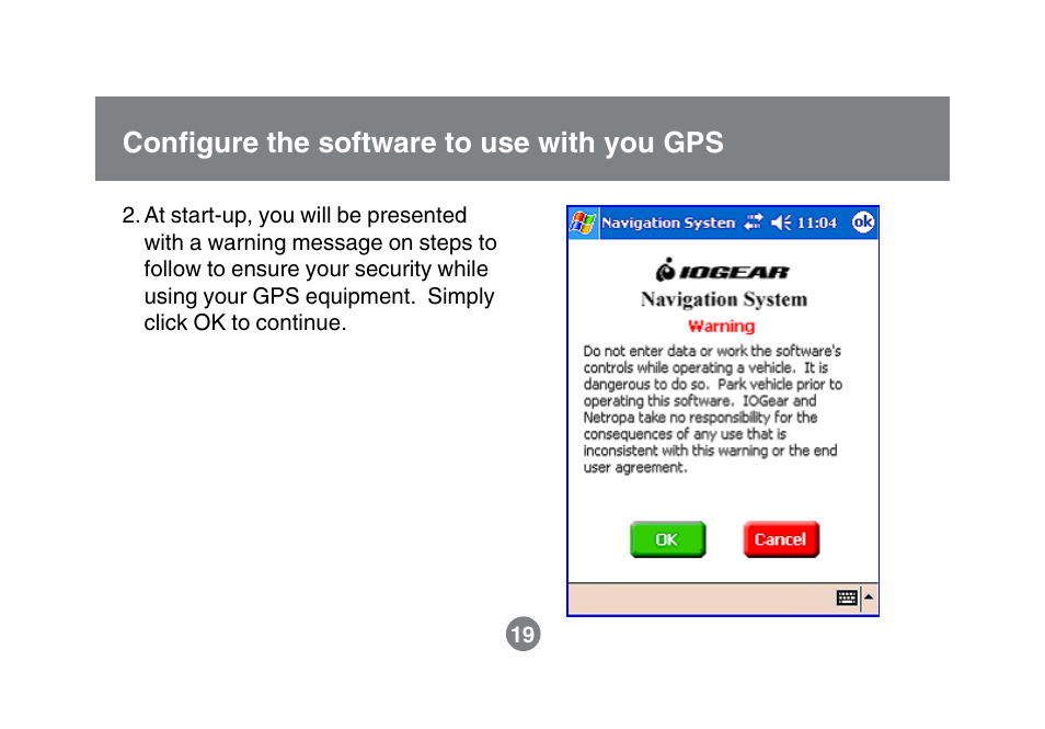 Configure the software to use with you gps | IOGear GBGPS201 User Manual | Page 22 / 51