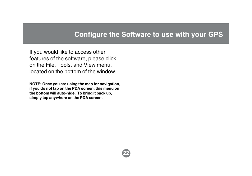 Configure the software to use with your gps | IOGear GBGPS201 User Manual | Page 25 / 51