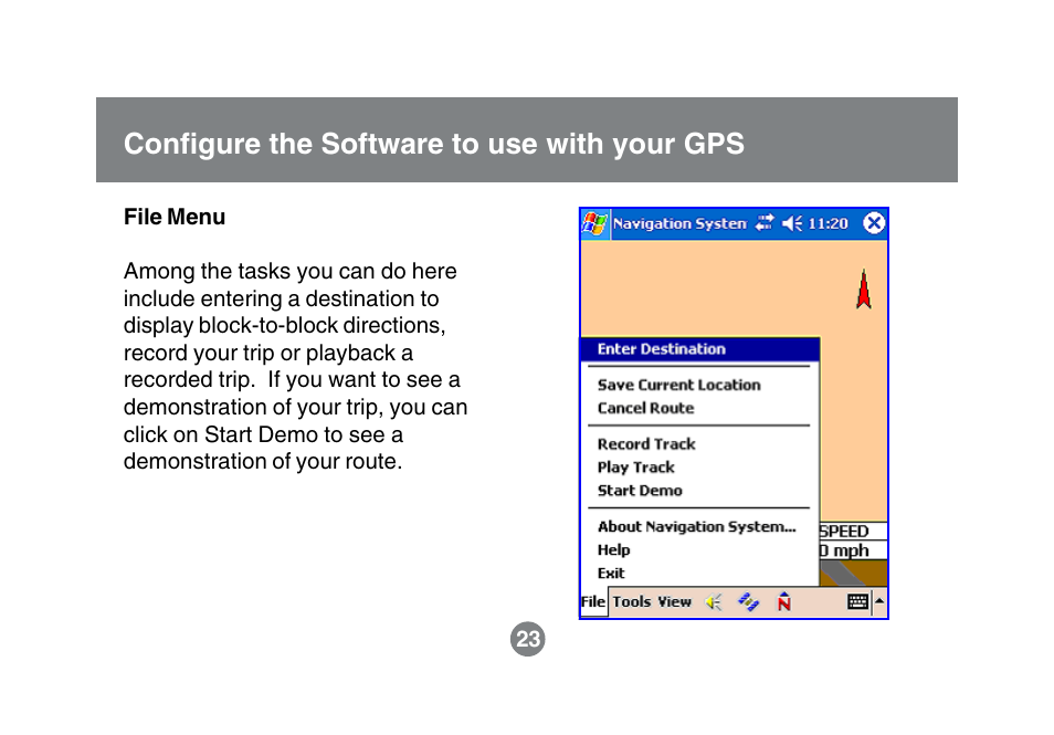 Configure the software to use with your gps | IOGear GBGPS201 User Manual | Page 26 / 51