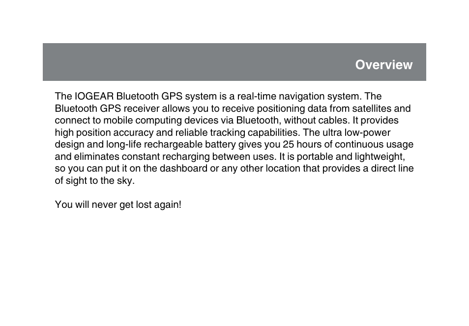 IOGear GBGPS201 User Manual | Page 3 / 51
