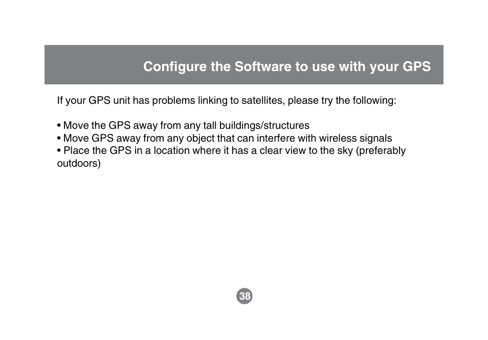 Configure the software to use with your gps | IOGear GBGPS201 User Manual | Page 41 / 51