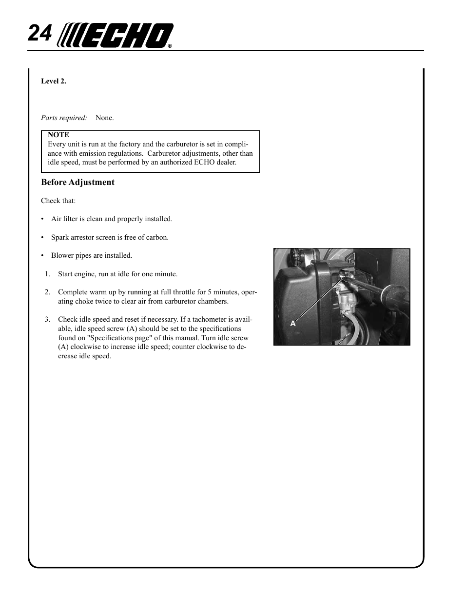 Echo PB-755ST User Manual | Page 24 / 32