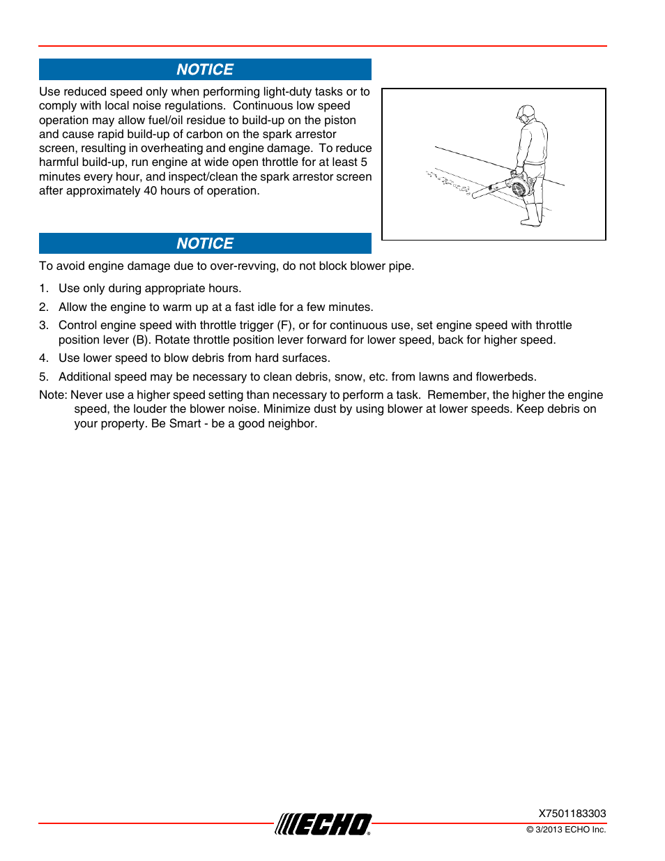 Operation pb-250ln | Echo PB-250LN User Manual | Page 18 / 32