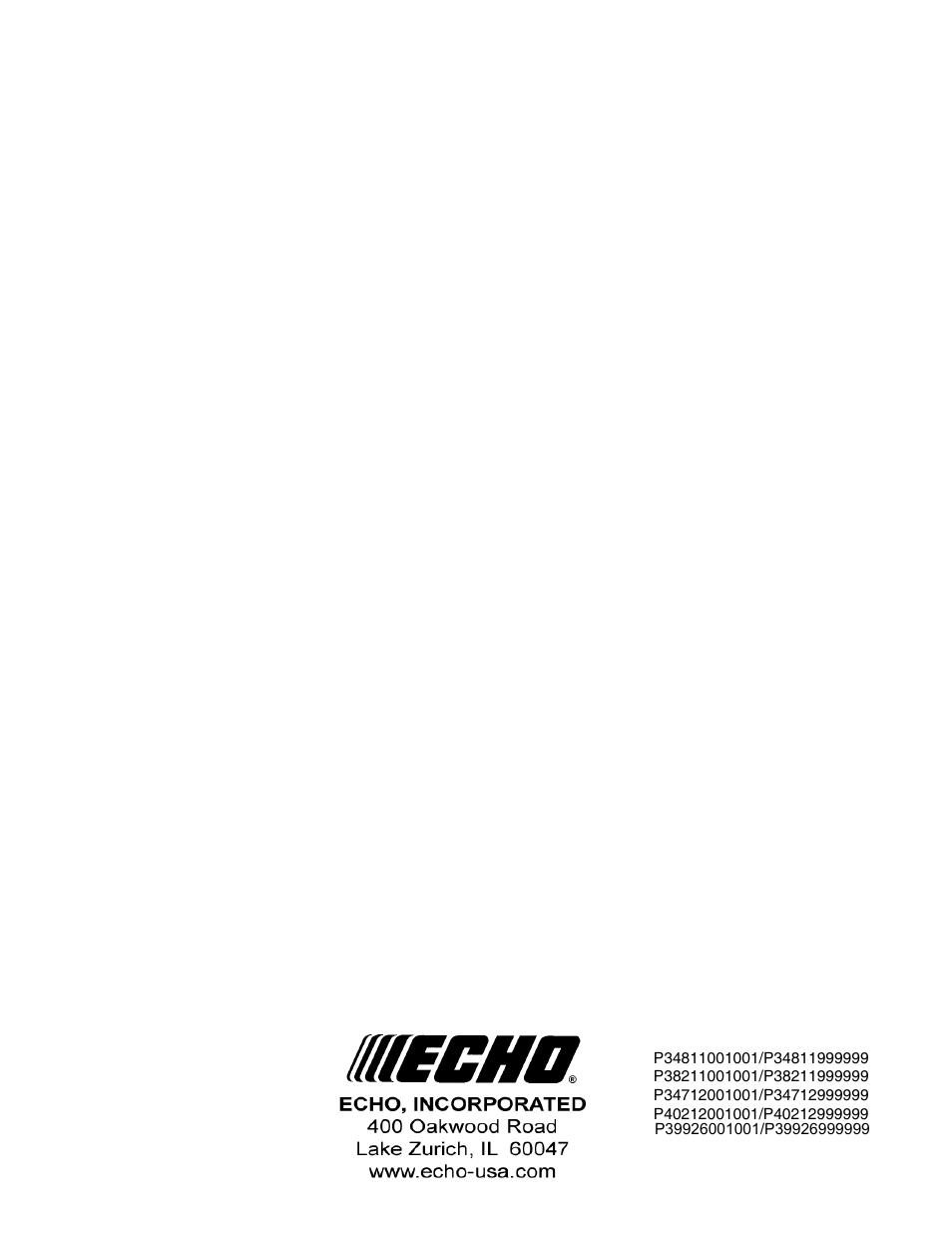 Echo PB-250LN User Manual | Page 32 / 32