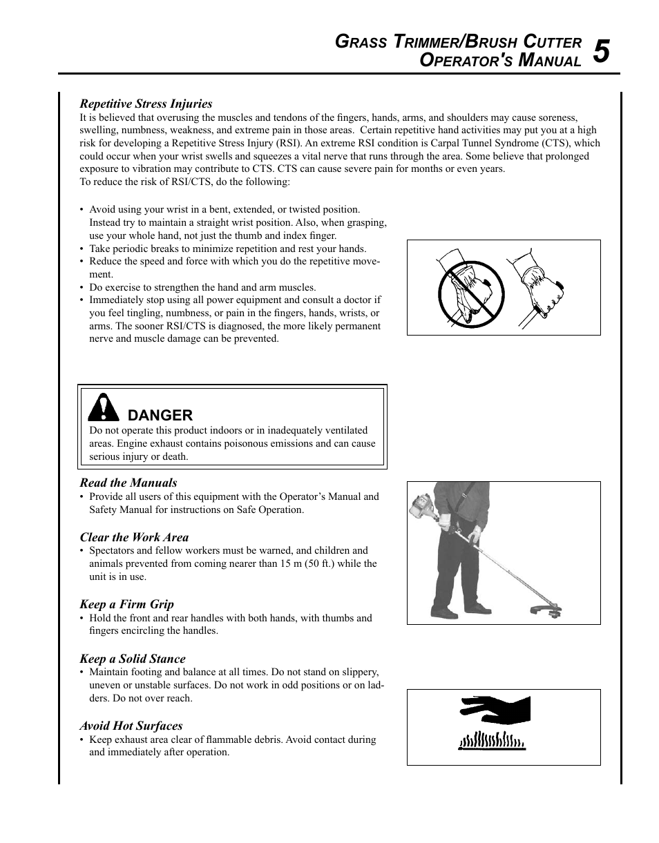 Echo SRM-280U Serial S75012007707 - S75012010175 User Manual | Page 5 / 40
