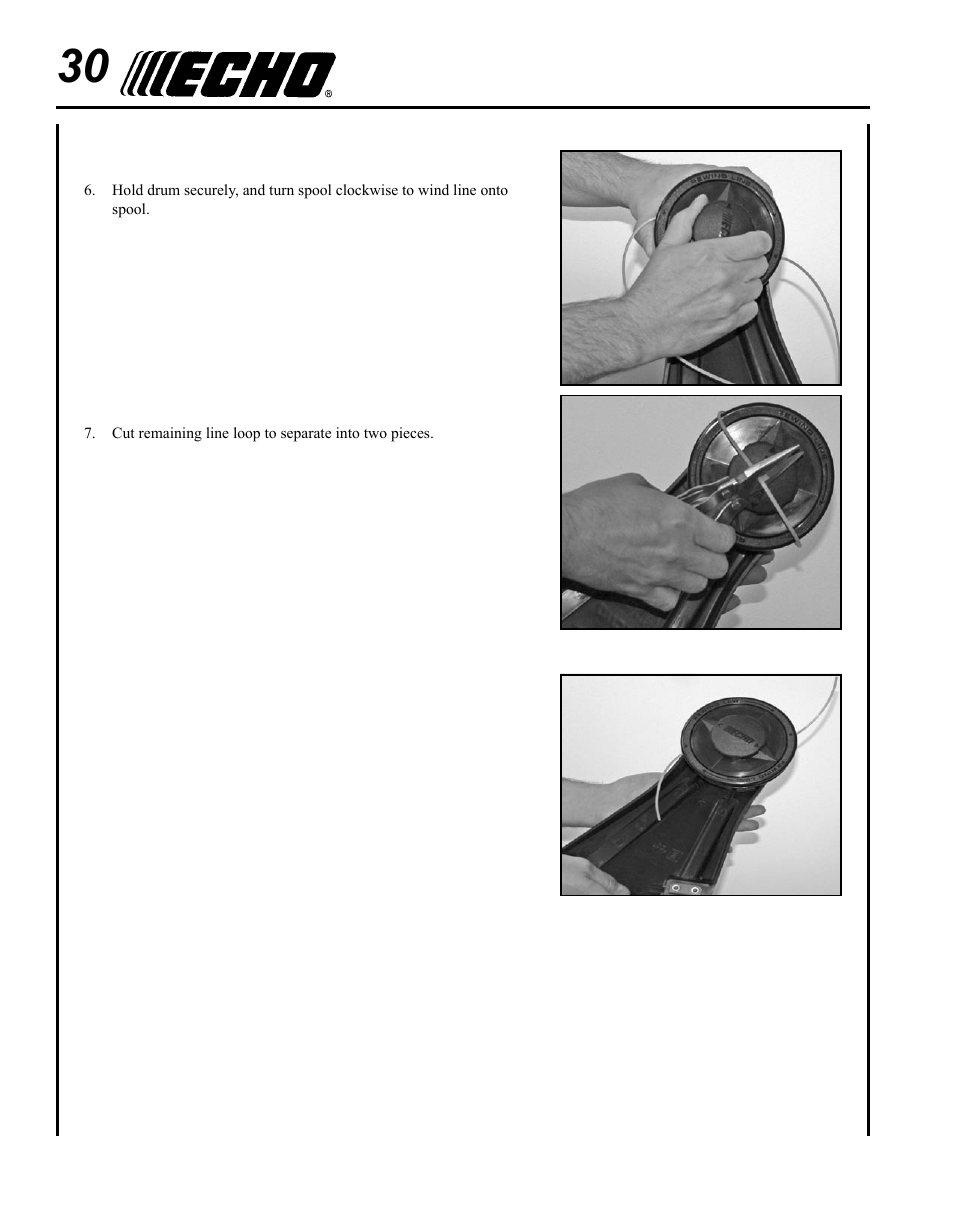 Echo SRM-225U Serial S79012001001 - S79012004905 User Manual | Page 30 / 40