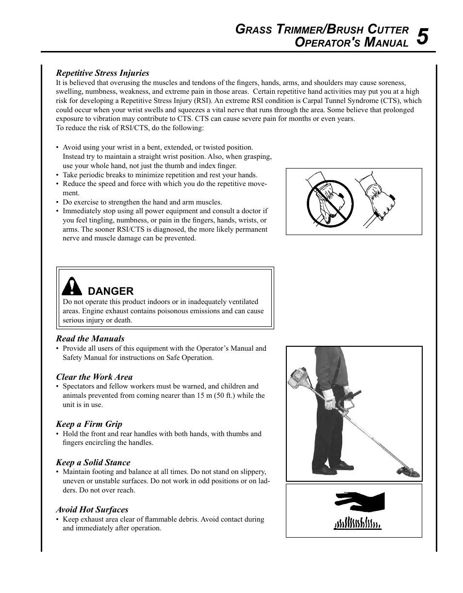 Echo SRM-225U Serial S79012001001 - S79012004905 User Manual | Page 5 / 40