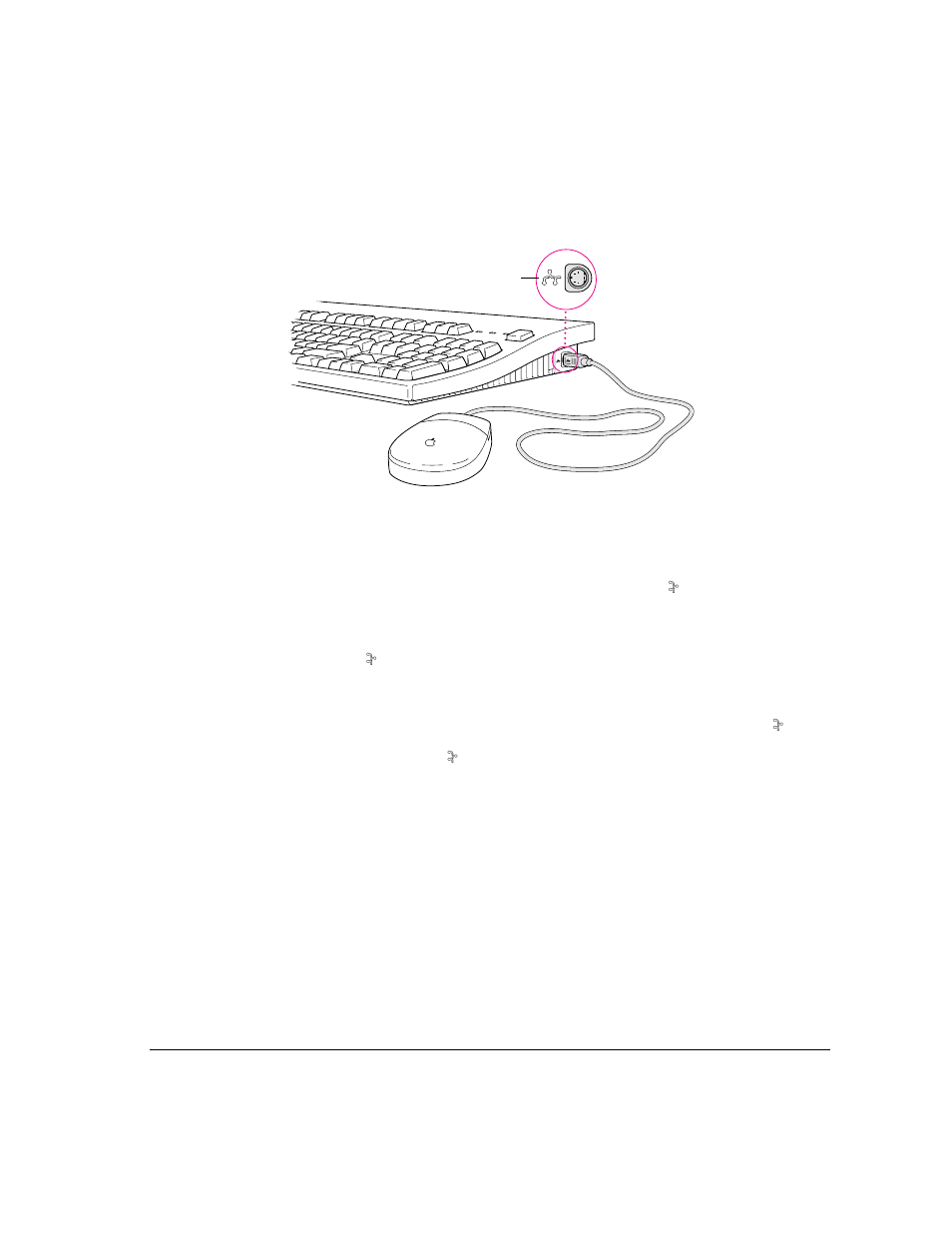 Connecting other external devices, Connecting a keyboard with a separate cable | Apple Workgroup Server 8550 User Manual | Page 22 / 121