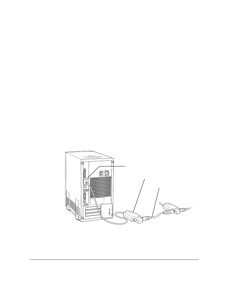 Connecting to thin coaxial ethernet | Apple Workgroup Server 8550 User Manual | Page 31 / 121