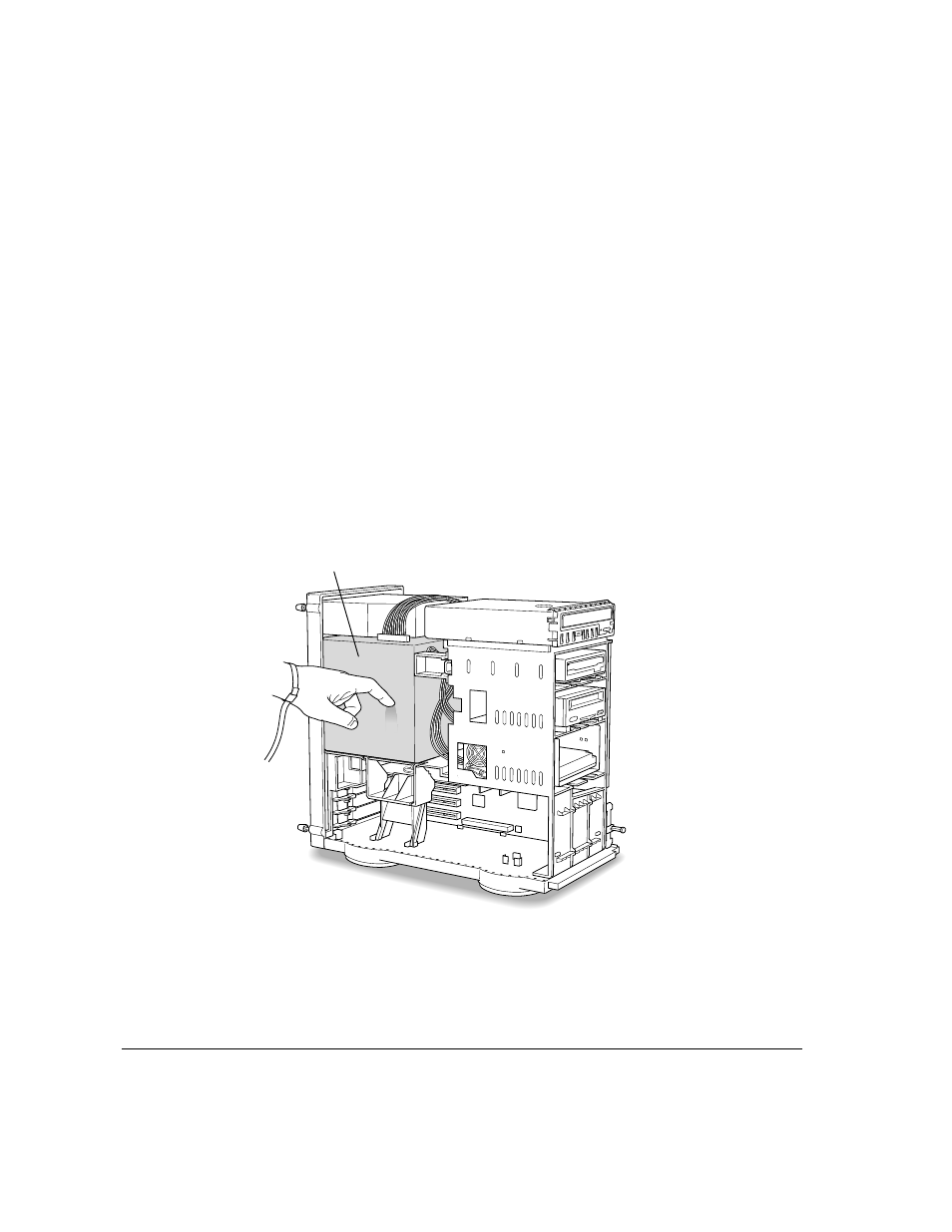 Installing a drive in the auxiliary bay | Apple Workgroup Server 8550 User Manual | Page 63 / 121
