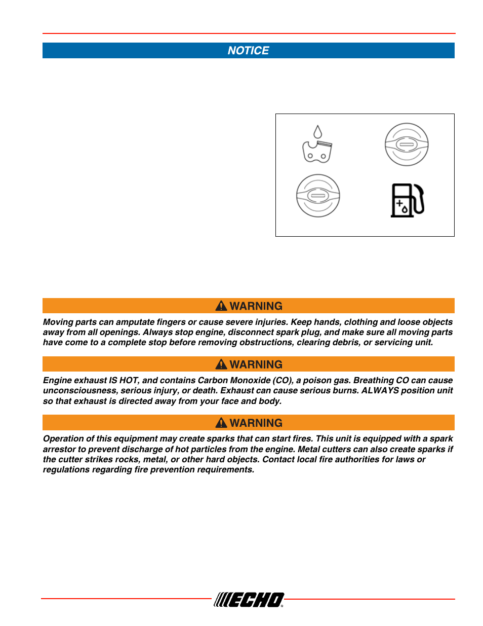 Chain lubricant, Cs-355t operation | Echo CS-355T User Manual | Page 19 / 44