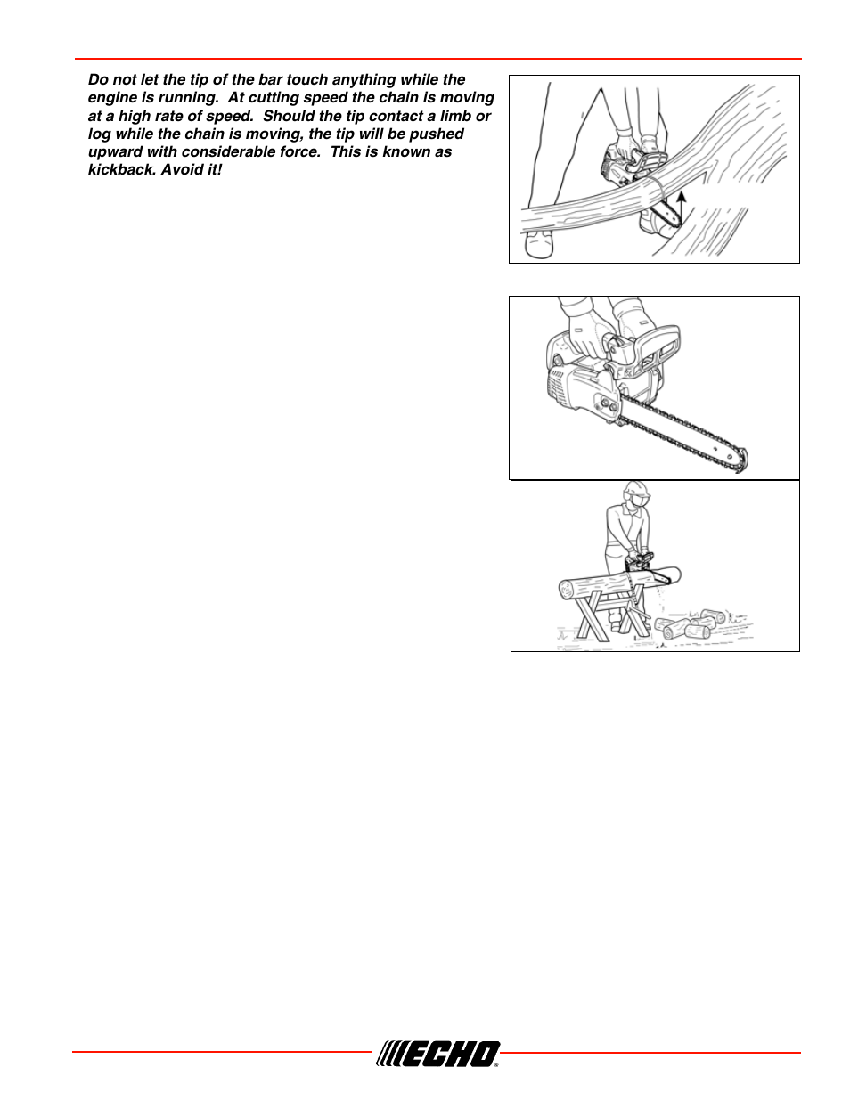 Cs-355t operation | Echo CS-355T User Manual | Page 23 / 44