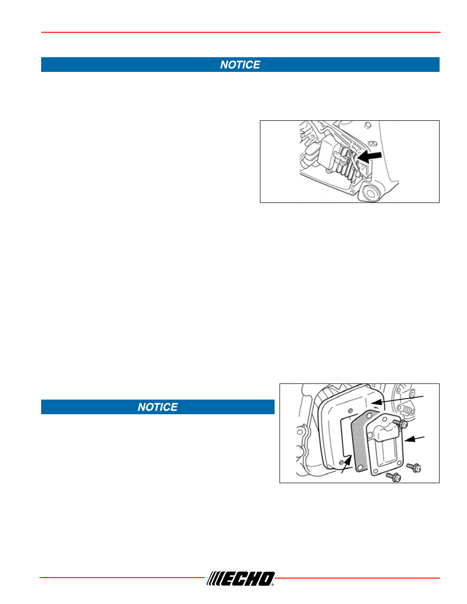 Cs-355t maintenance, Cooling system cleaning, Spark arrestor muffler | Spark arrestor screen | Echo CS-355T User Manual | Page 31 / 44