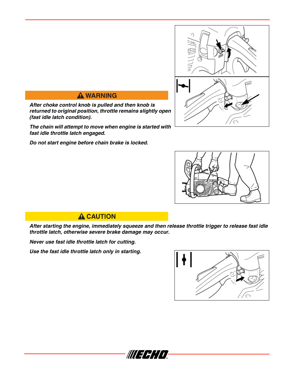 Cs-352 operation | Echo CS-352 User Manual | Page 21 / 44