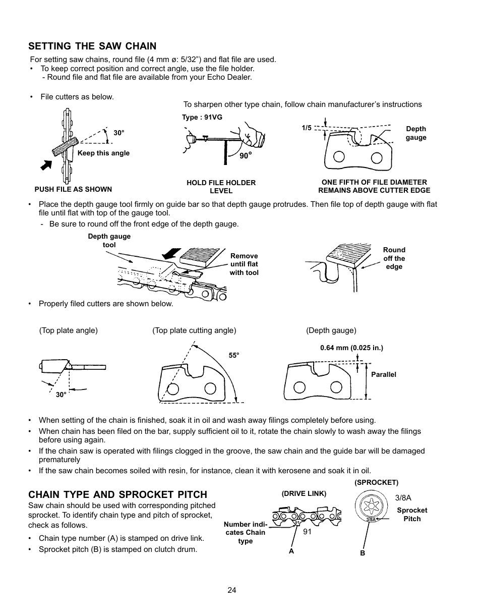 Echo CS-360T Serial C04412001001 - C04412999999 User Manual | Page 24 / 32