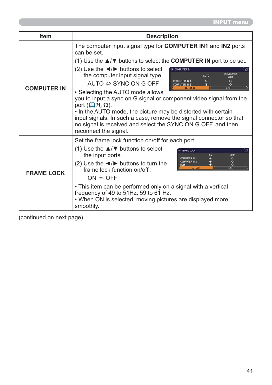 Hitachi CP-X2021WN User Manual | Page 41 / 107