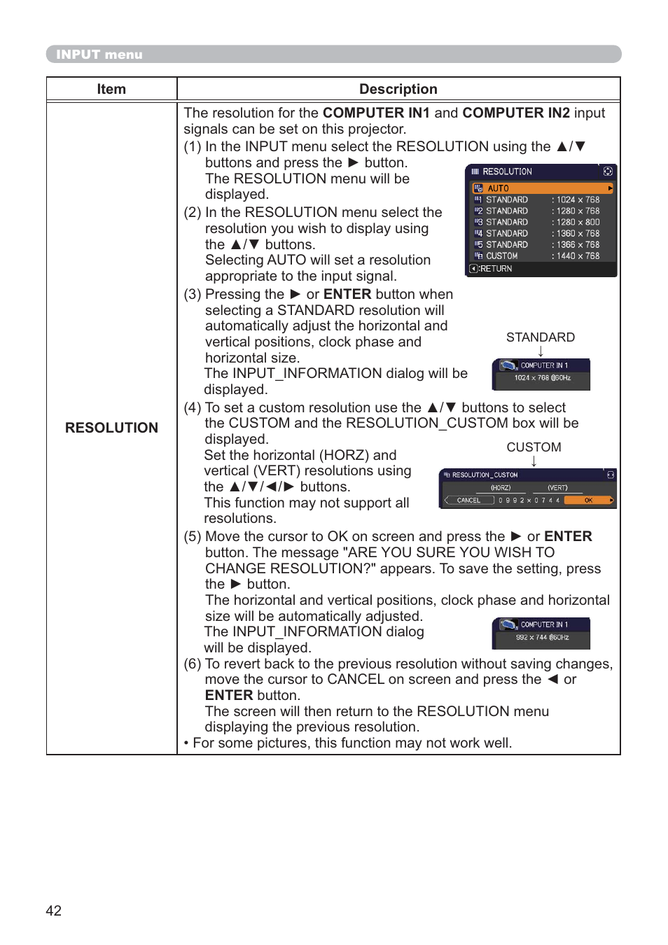 Hitachi CP-X2021WN User Manual | Page 42 / 107
