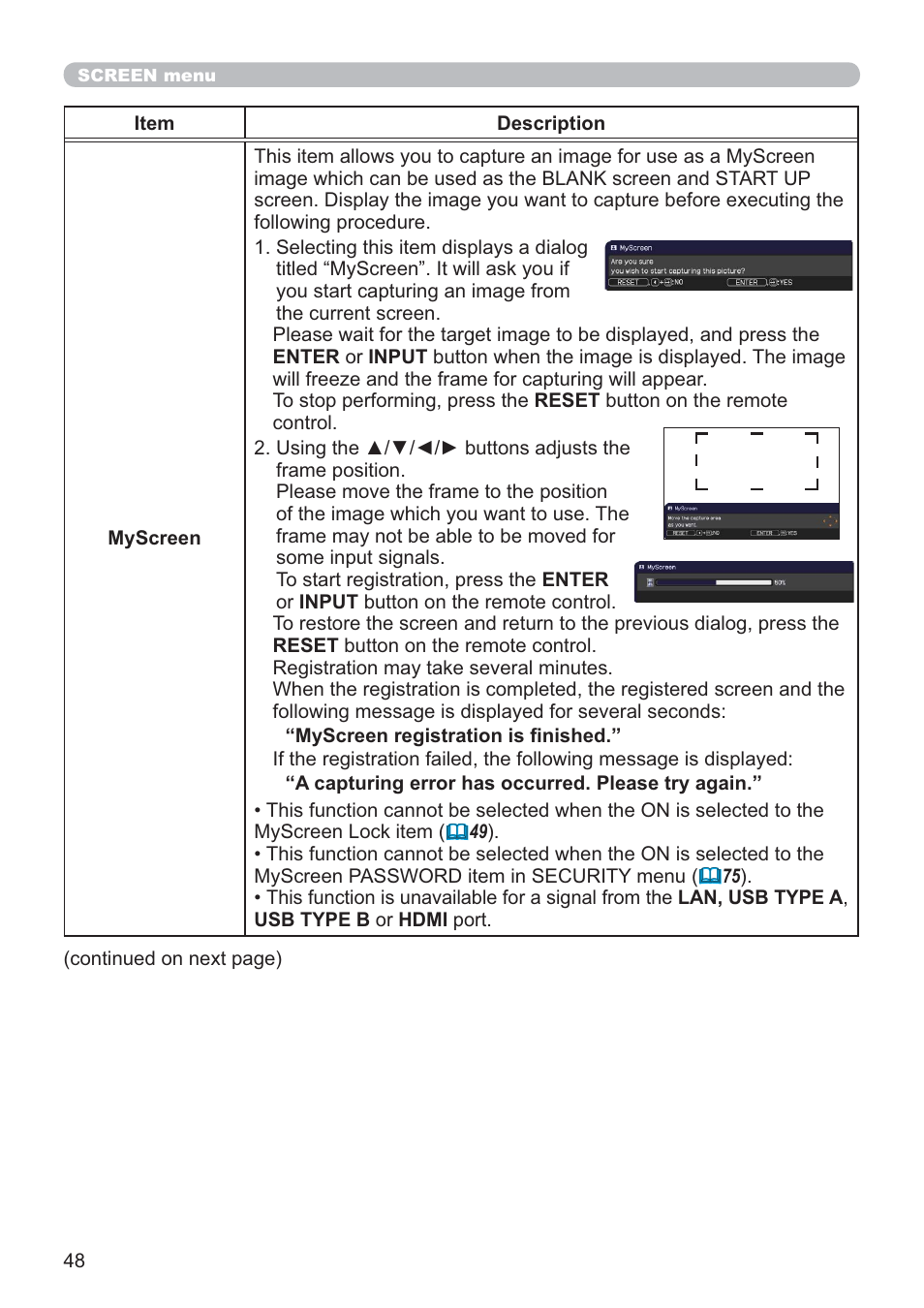 Hitachi CP-X2021WN User Manual | Page 48 / 107