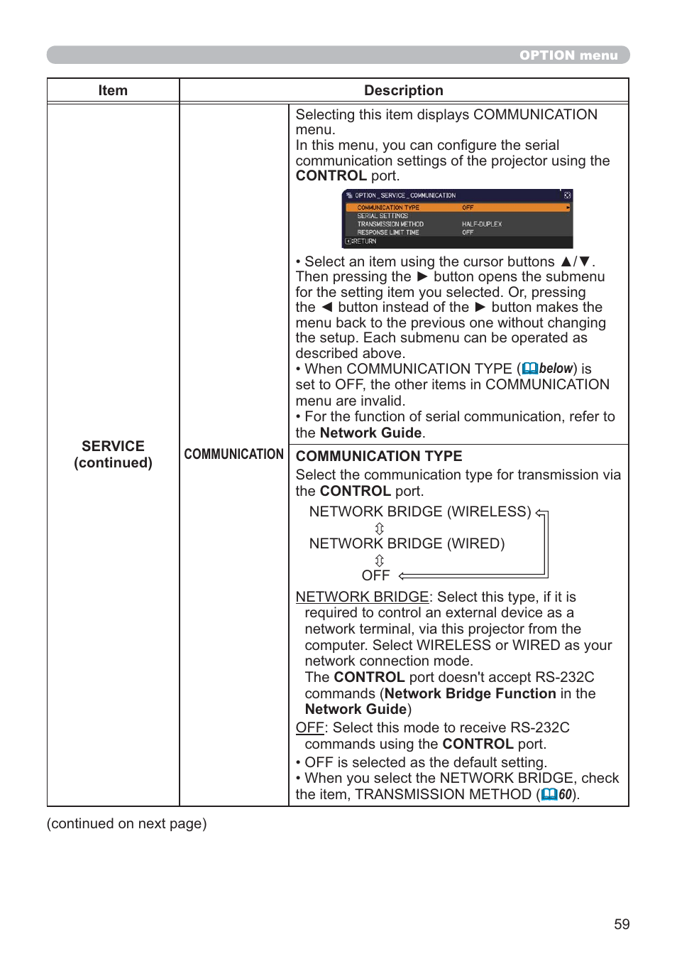Hitachi CP-X2021WN User Manual | Page 59 / 107