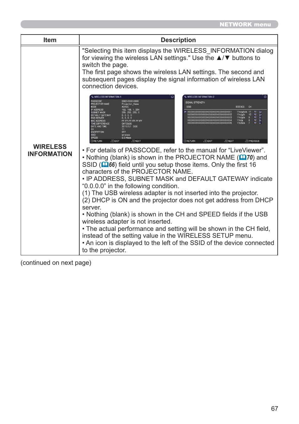 Hitachi CP-X2021WN User Manual | Page 67 / 107