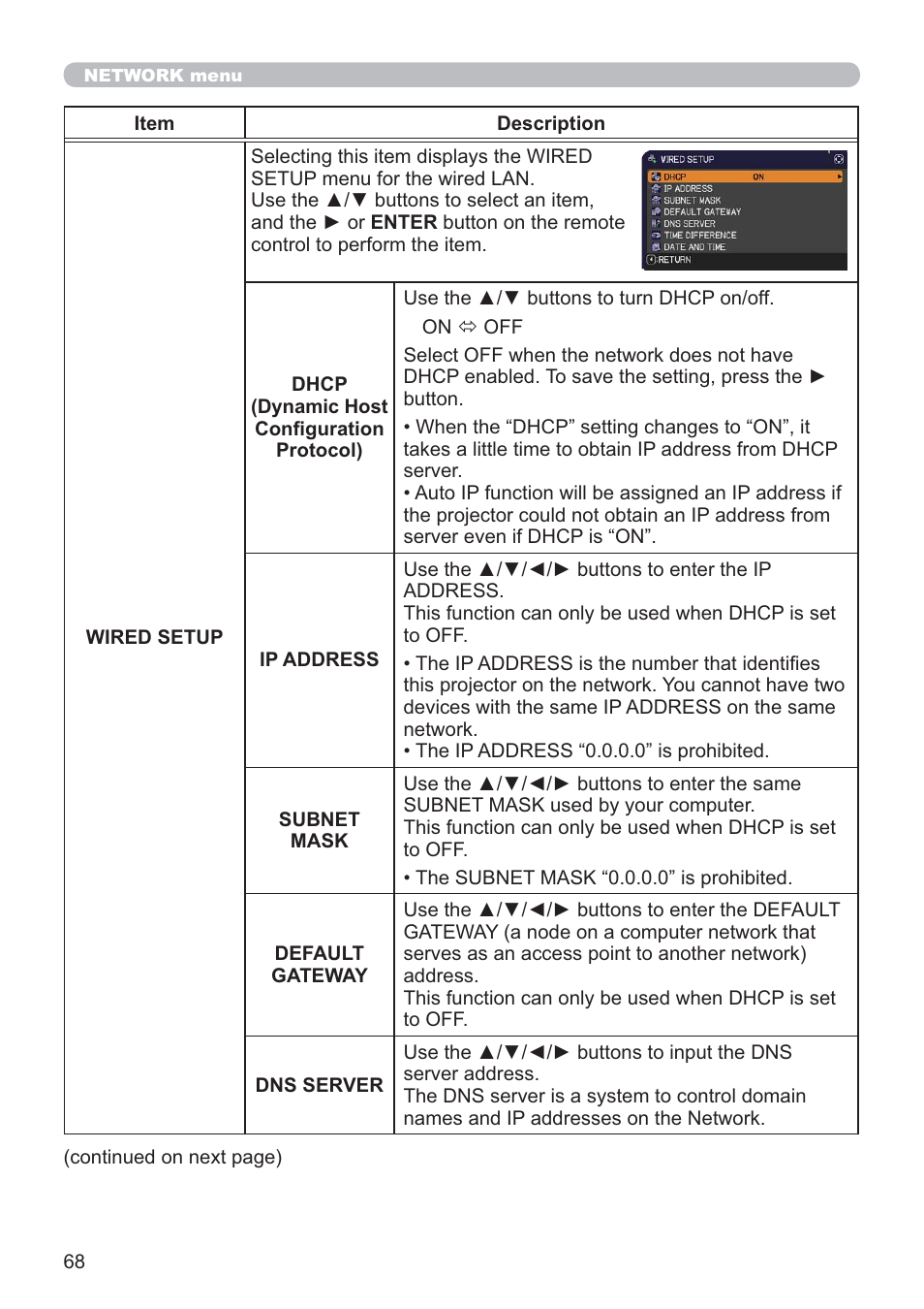 Hitachi CP-X2021WN User Manual | Page 68 / 107