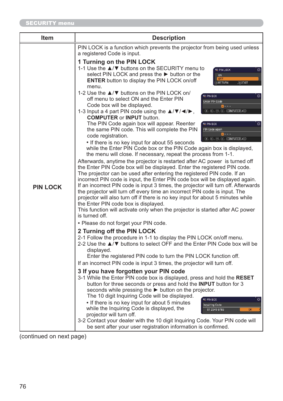 Hitachi CP-X2021WN User Manual | Page 76 / 107