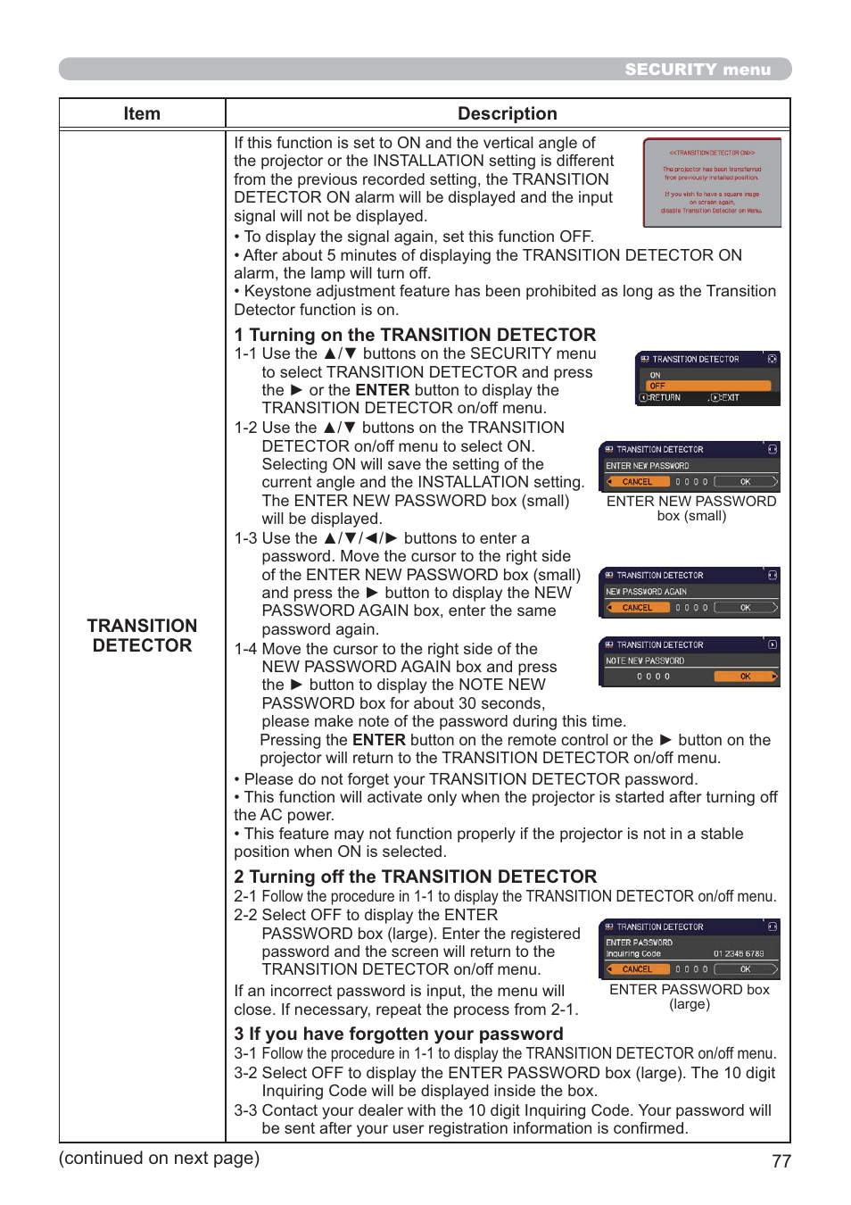 Hitachi CP-X2021WN User Manual | Page 77 / 107