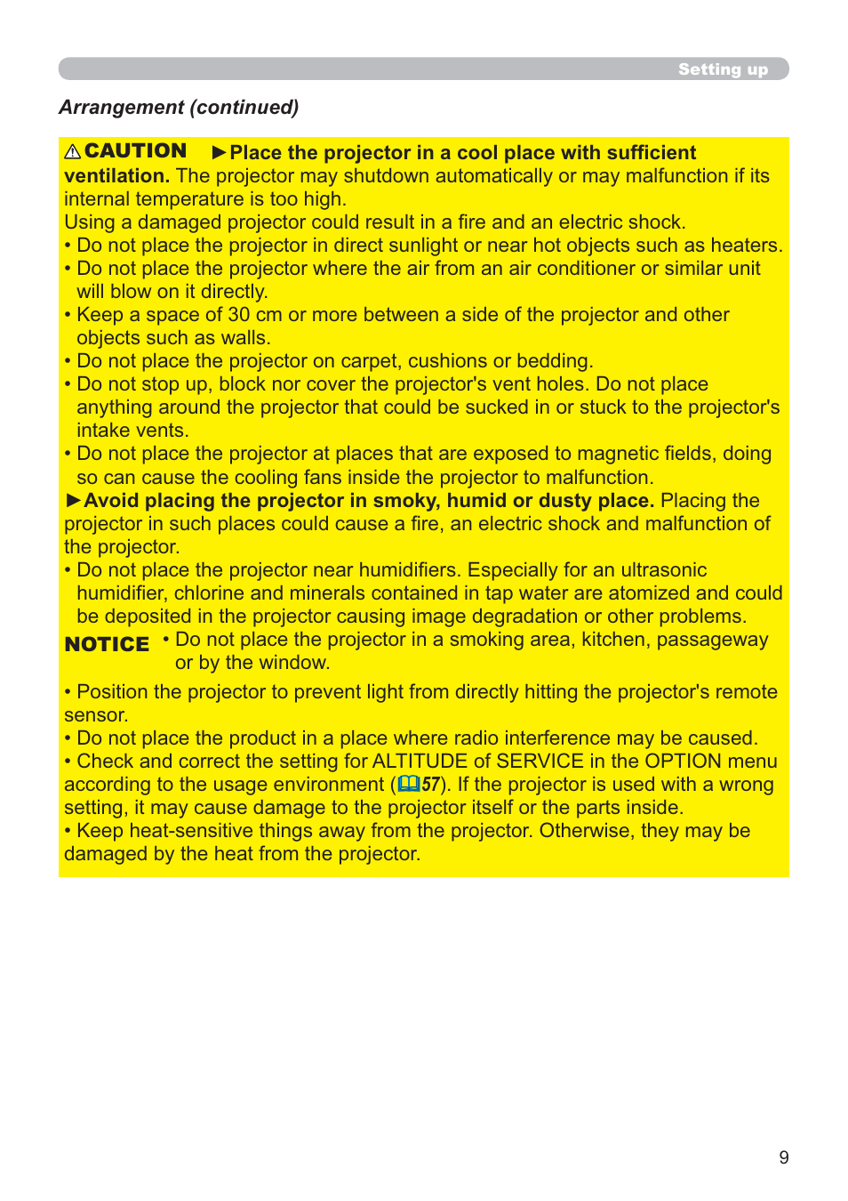 Hitachi CP-X2021WN User Manual | Page 9 / 107