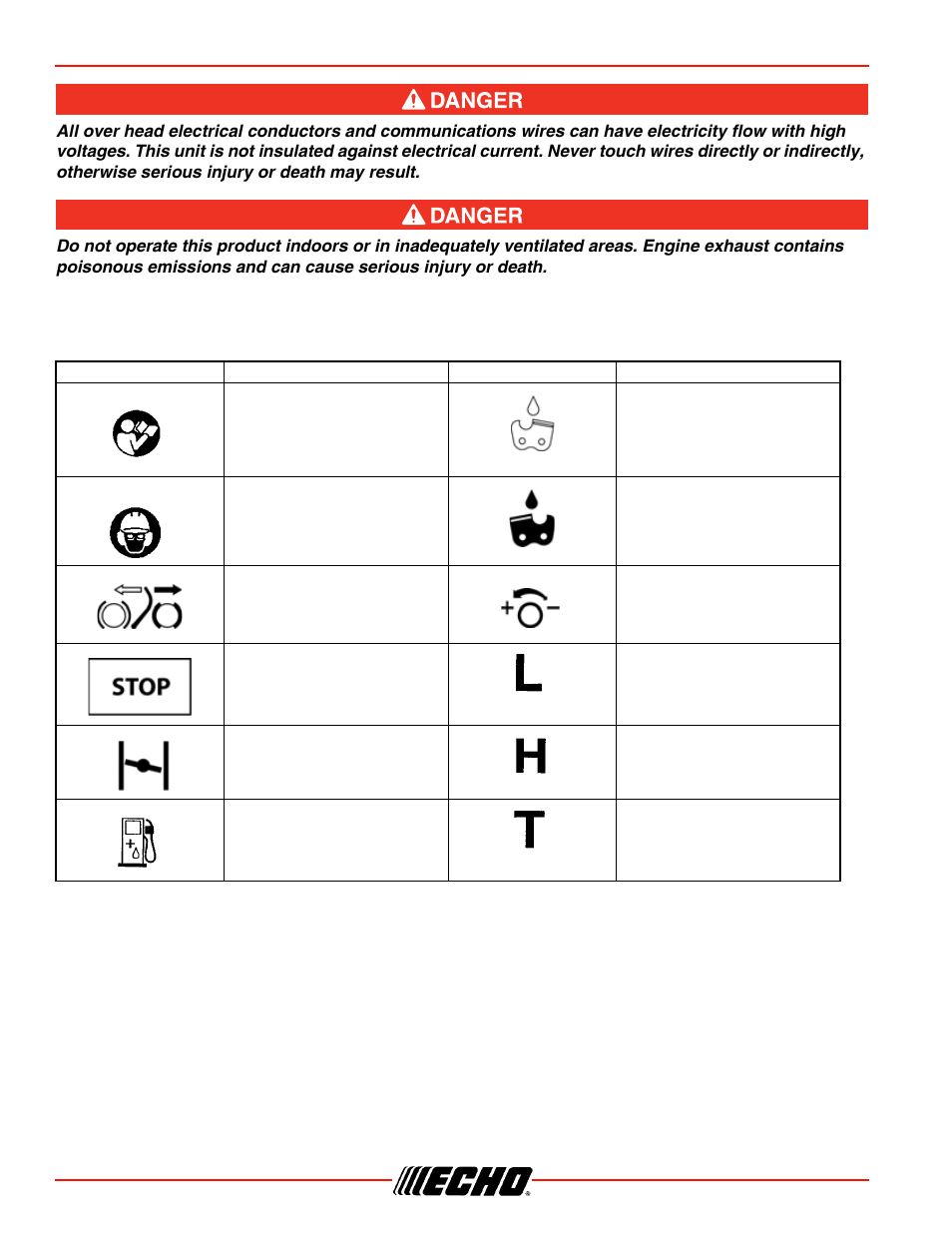 Safety cs-450 | Echo CS-450 User Manual | Page 10 / 48