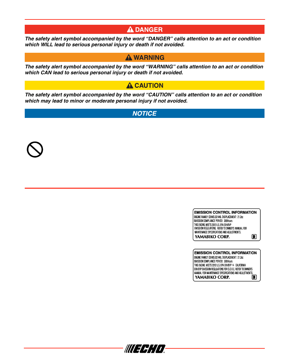 Emission control (exhaust / evaporative), Epa 2010 and later and/or c.a.r.b. tier iii, Cs-450 emission control (exhaust / evaporative) | Echo CS-450 User Manual | Page 11 / 48