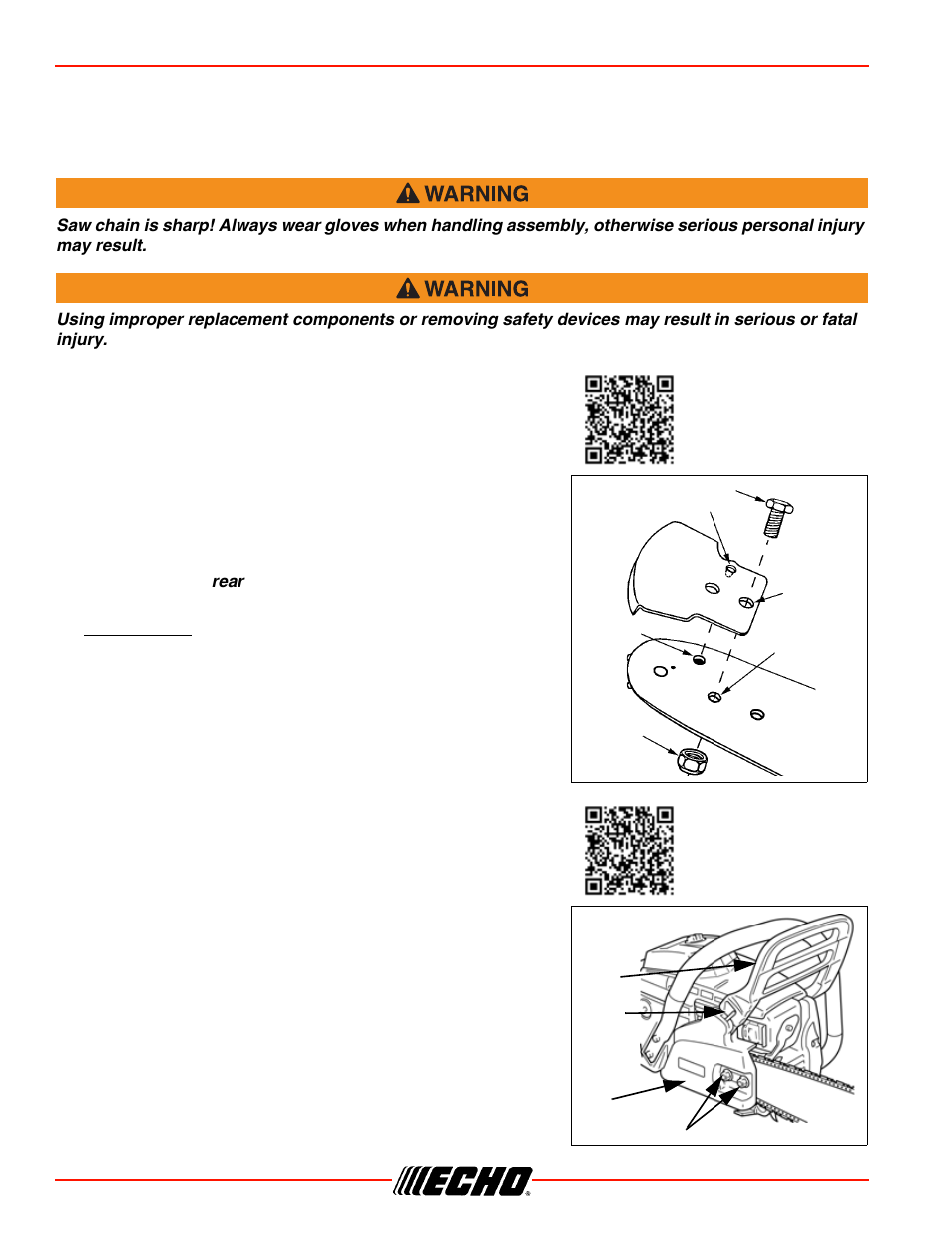 Description cs-450, Preparation for use | Echo CS-450 User Manual | Page 14 / 48