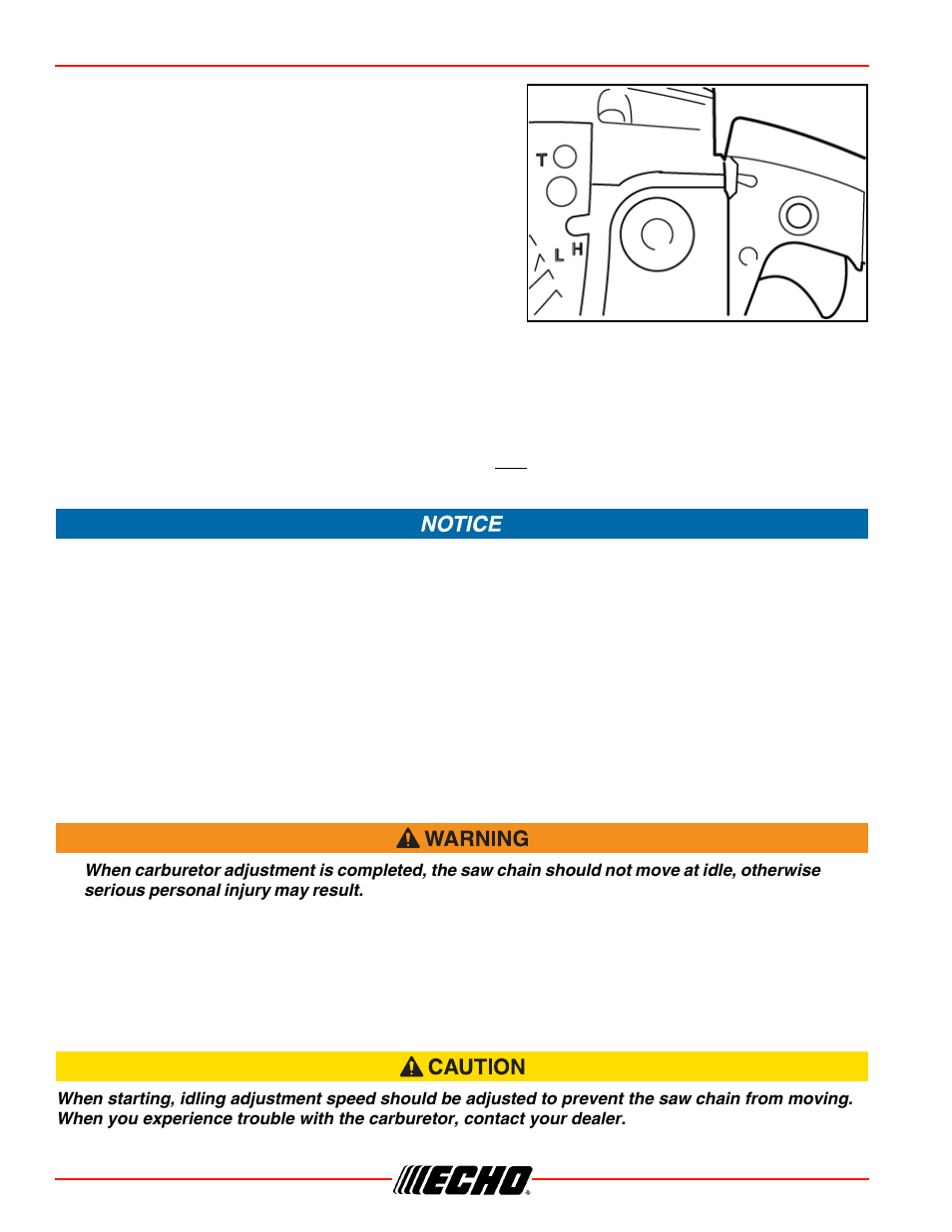 Carburetor adjustment, Maintenance cs-450 | Echo CS-450 User Manual | Page 28 / 48