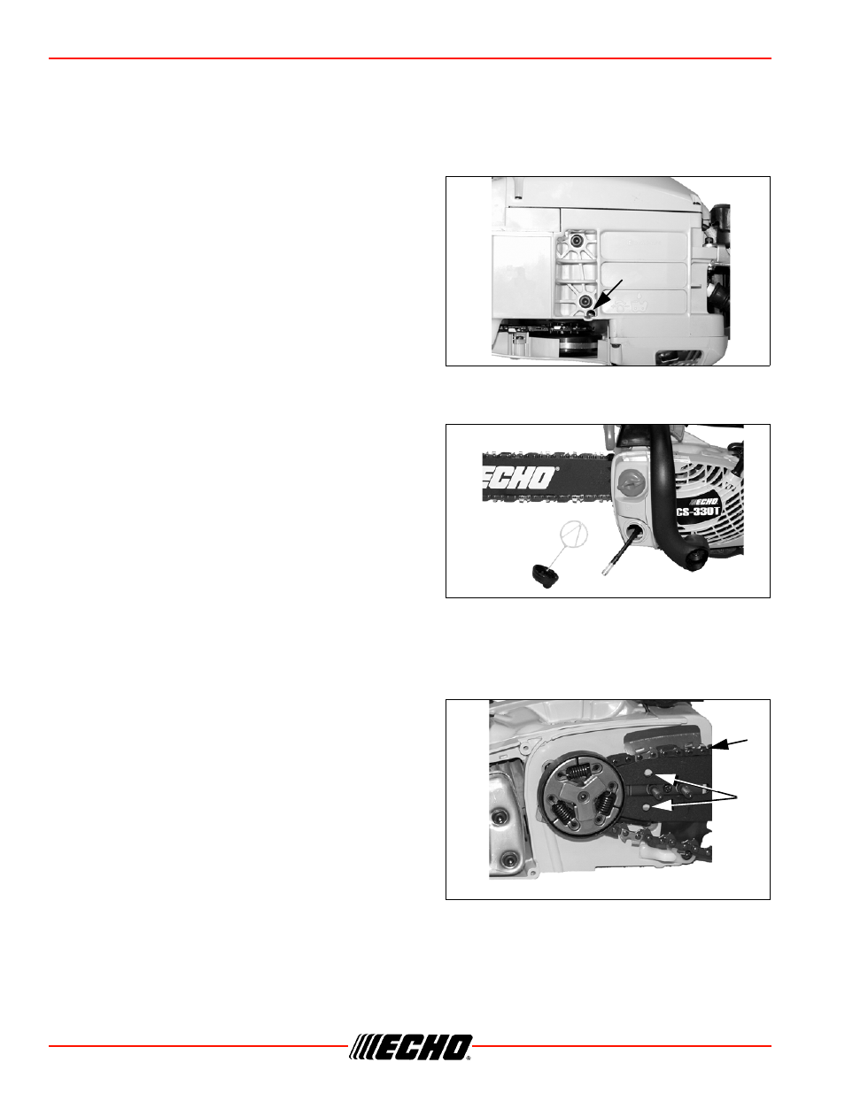Automatic oiler oil filter guide bar, Maintenance cs-330t, Automatic oiler | Oil filter, Guide bar | Echo CS-330T Serial C04212001001 - C04212999999 User Manual | Page 30 / 48