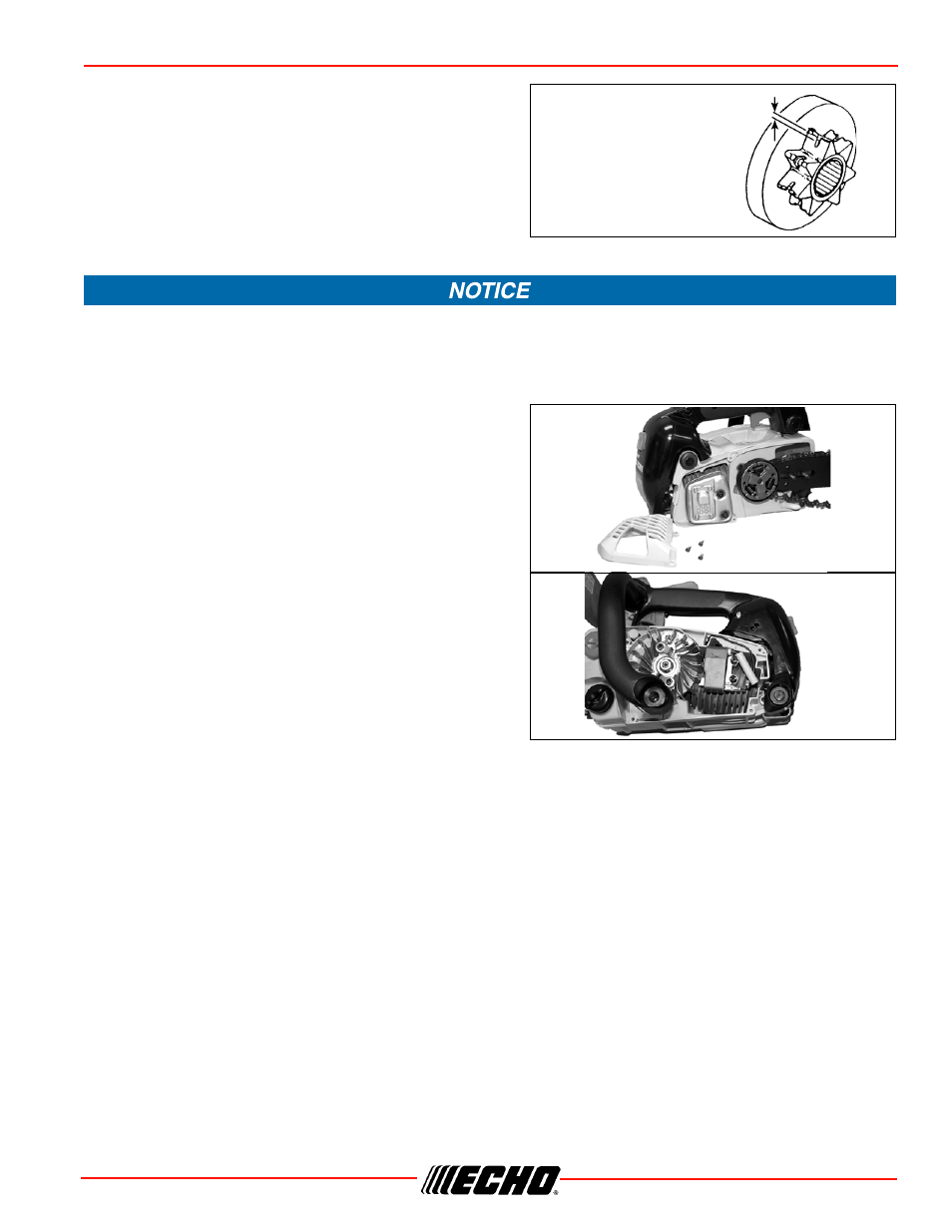 Cs-330t maintenance, Sprocket, Cooling system cleaning | Spark arrestor muffler | Echo CS-330T Serial C04212001001 - C04212999999 User Manual | Page 31 / 48