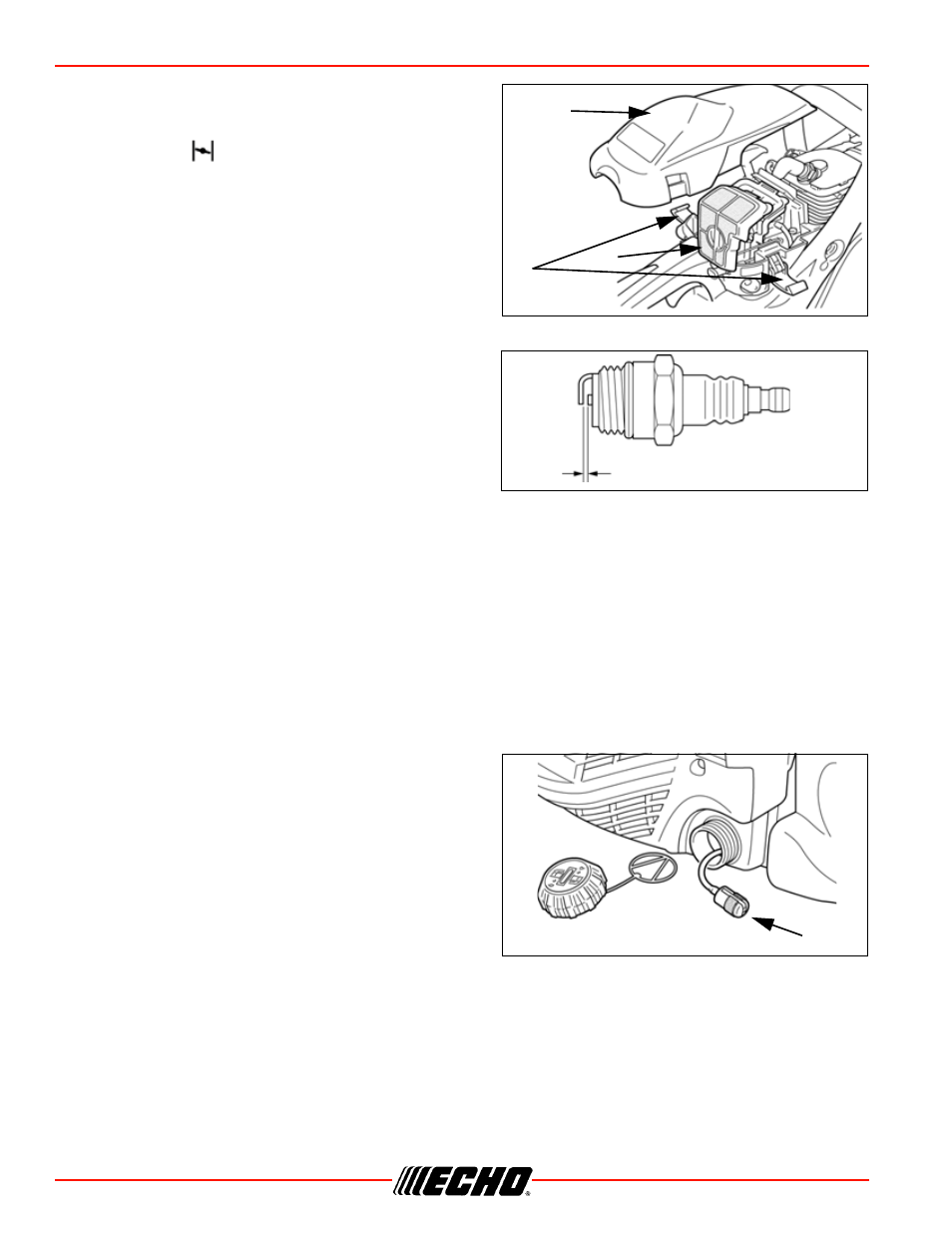 Maintenance cs-310 air filter, Spark plug, Check fuel system | Fuel filter | Echo CS-310 User Manual | Page 30 / 44