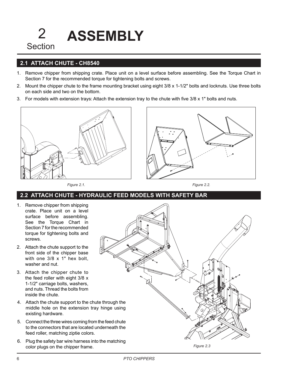 Assembly, 1 attach chute - ch8540 | Echo CH9540H Owners Manual v.7 User Manual | Page 10 / 32