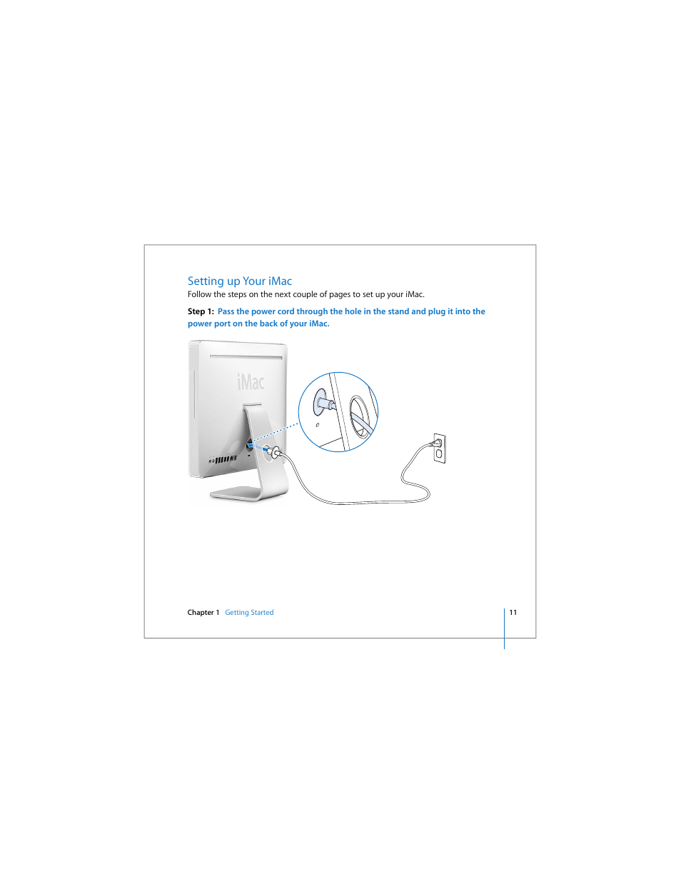 Setting up your imac | Apple iMac computer User Manual | Page 11 / 120