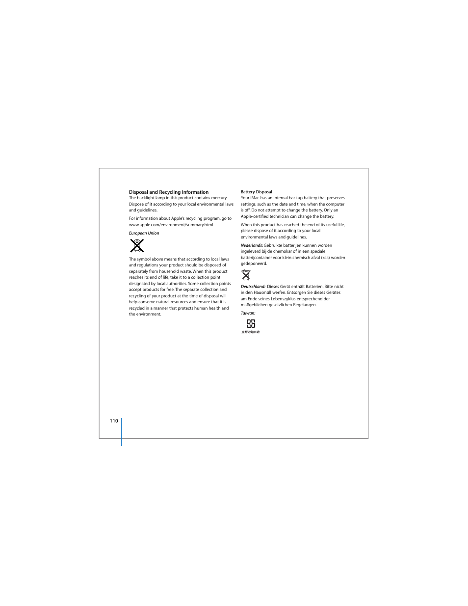 Apple iMac computer User Manual | Page 110 / 120