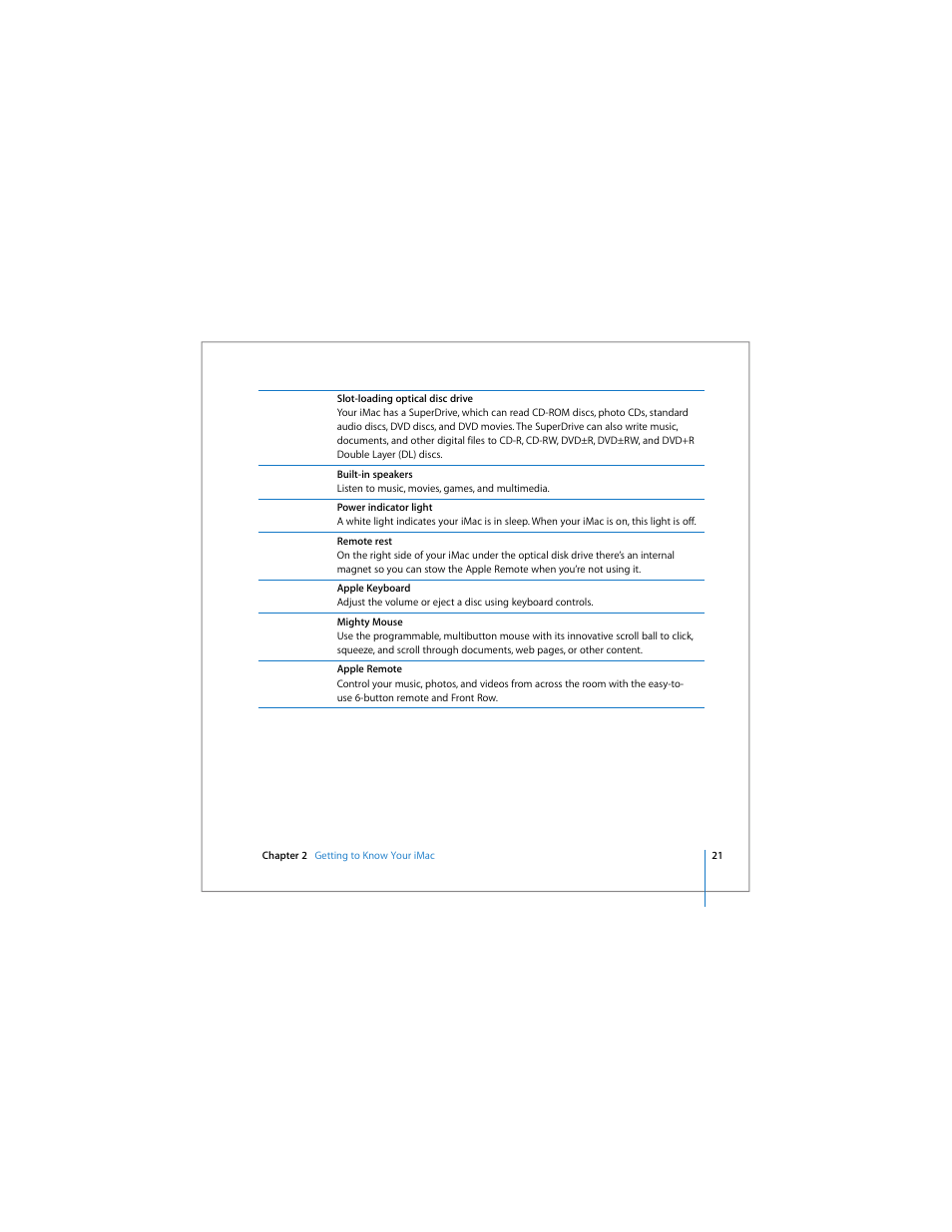 Apple iMac computer User Manual | Page 21 / 120