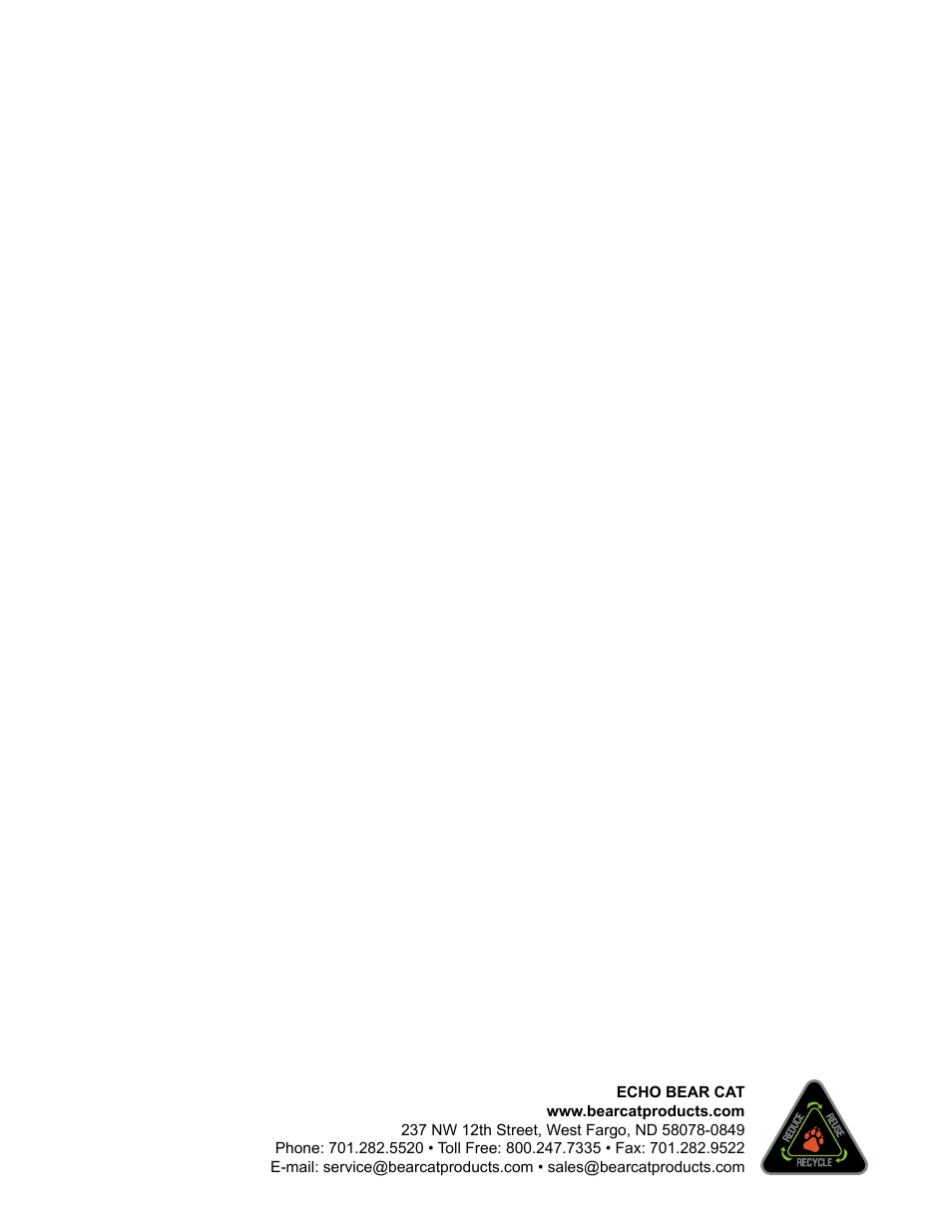 Echo CH9540H Instruction v.3 User Manual | Page 6 / 6