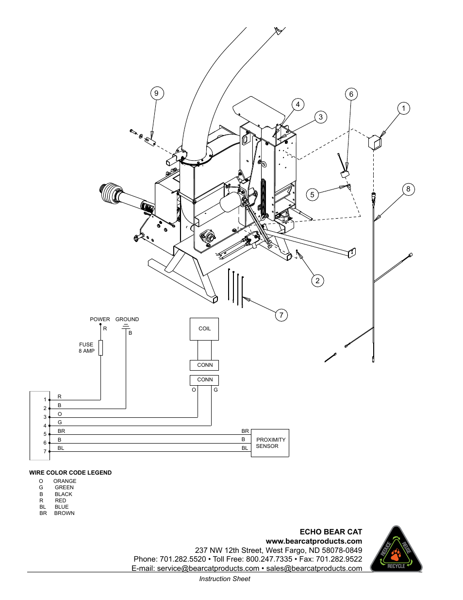 Echo CH9540H Instruction v.1 User Manual | Page 4 / 4