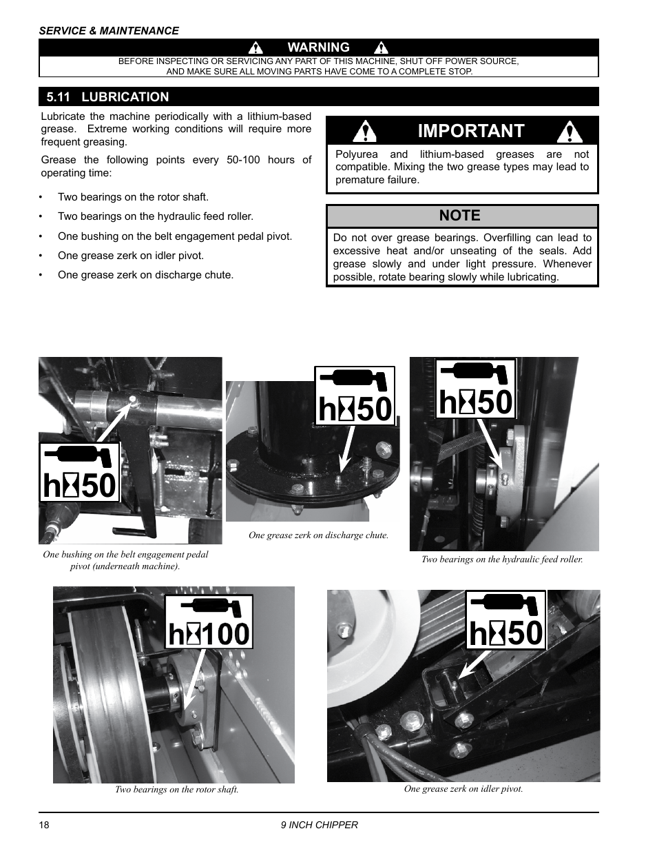 11 lubrication | Echo CH911DH Owners Manual v.5 User Manual | Page 22 / 31