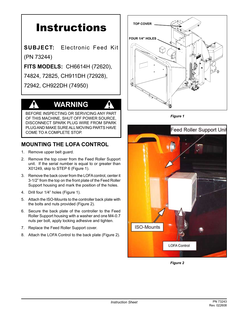 Echo 72825 Instruction User Manual | 4 pages