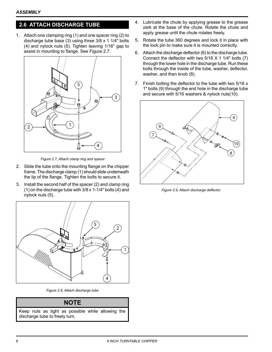 6 attach discharge tube | Echo CH8993H Owners Manual v.6 User Manual | Page 12 / 34