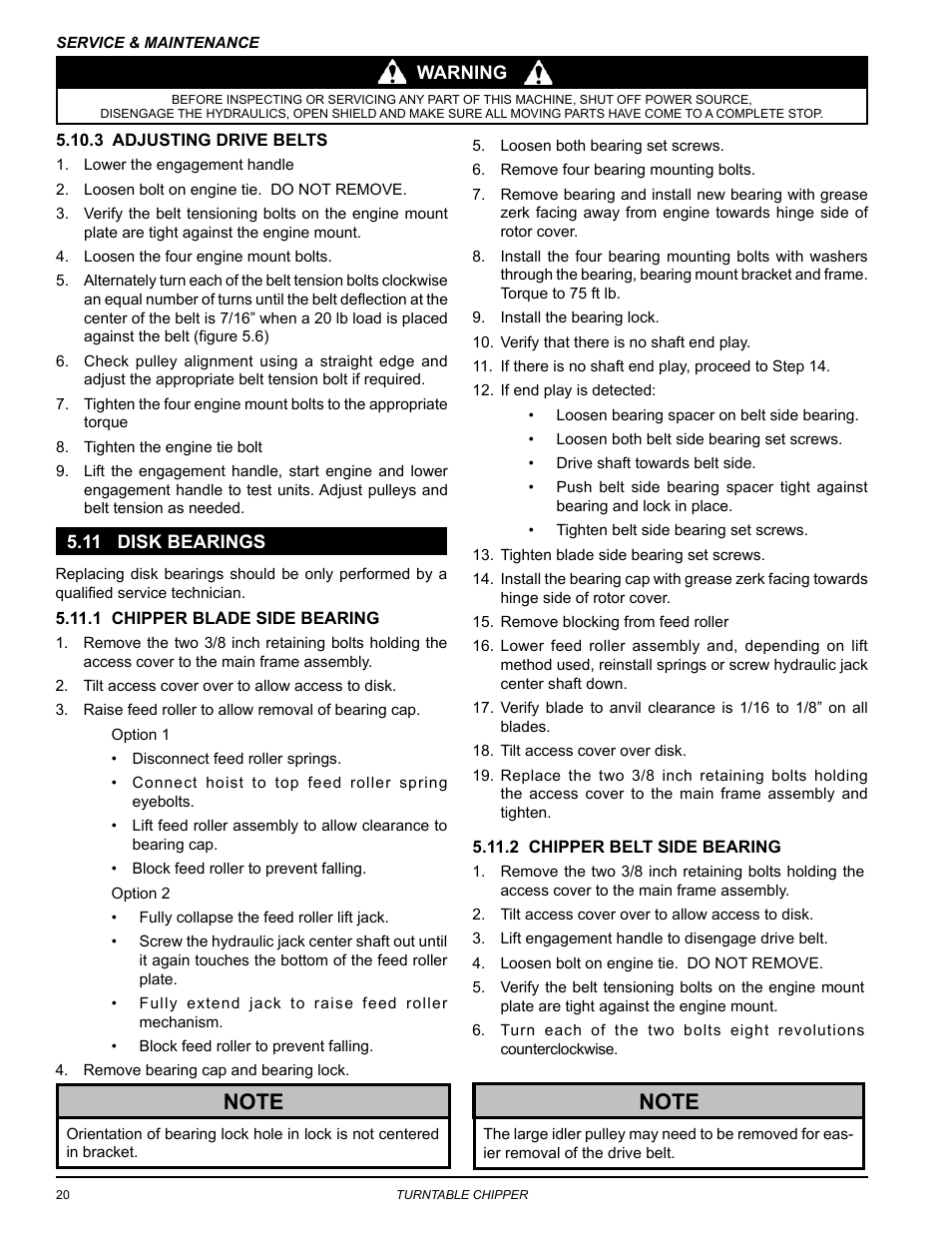 11 disk bearings | Echo CH8670H Owners Manual v.3 User Manual | Page 24 / 34