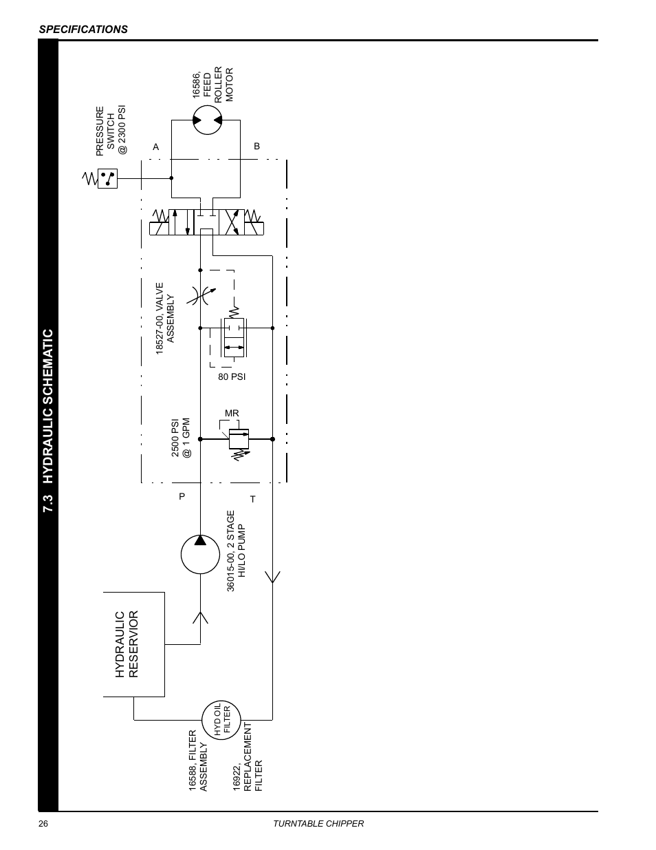 3 hydraulic schematic, 3 h yd r au li c sch ema ti c | Echo CH8670H Owners Manual v.3 User Manual | Page 30 / 34