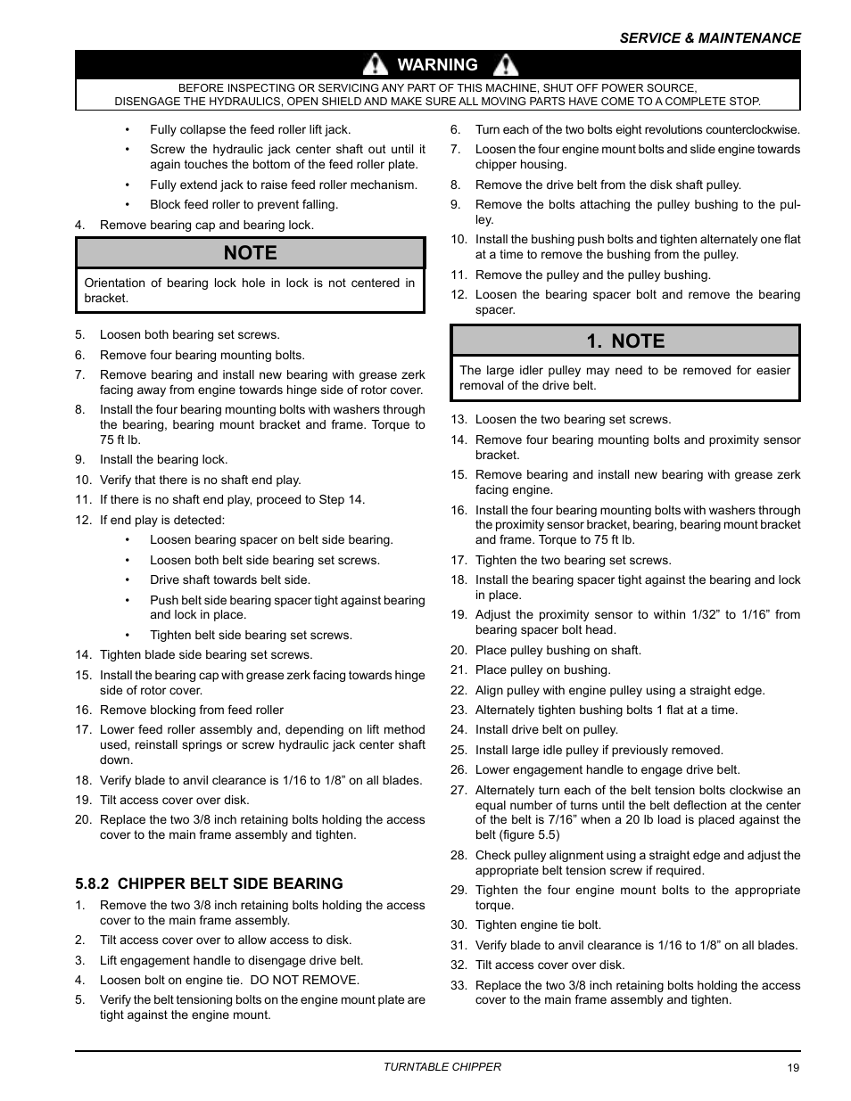 Warning | Echo 76824 Owners Manual v.3 User Manual | Page 23 / 32
